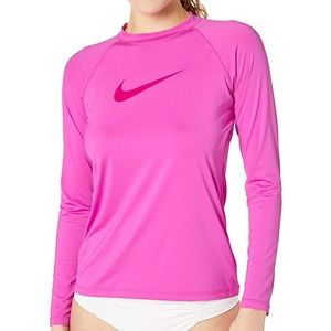 Nike long sleeve hydroguard swim top